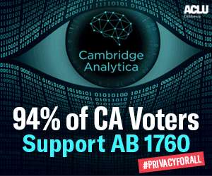 94% of CA voters support AB 1760