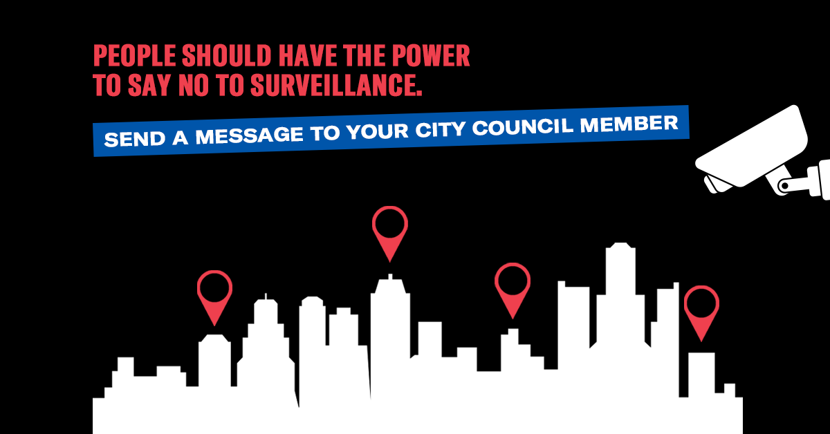 People should have the power to say no to surveillance. 