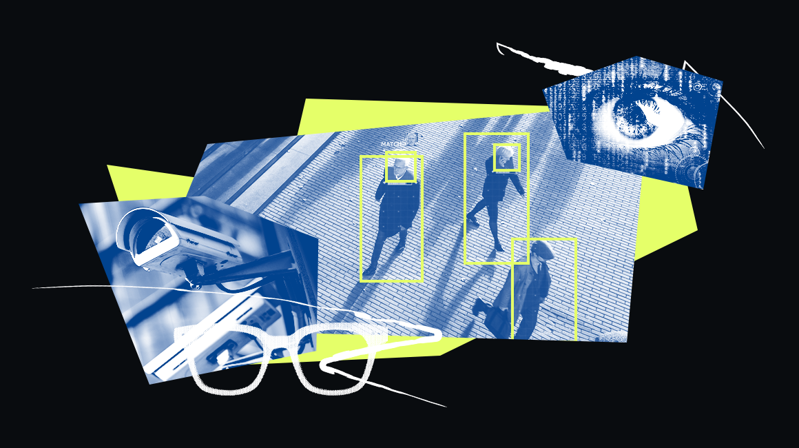 Facial recognition software in use