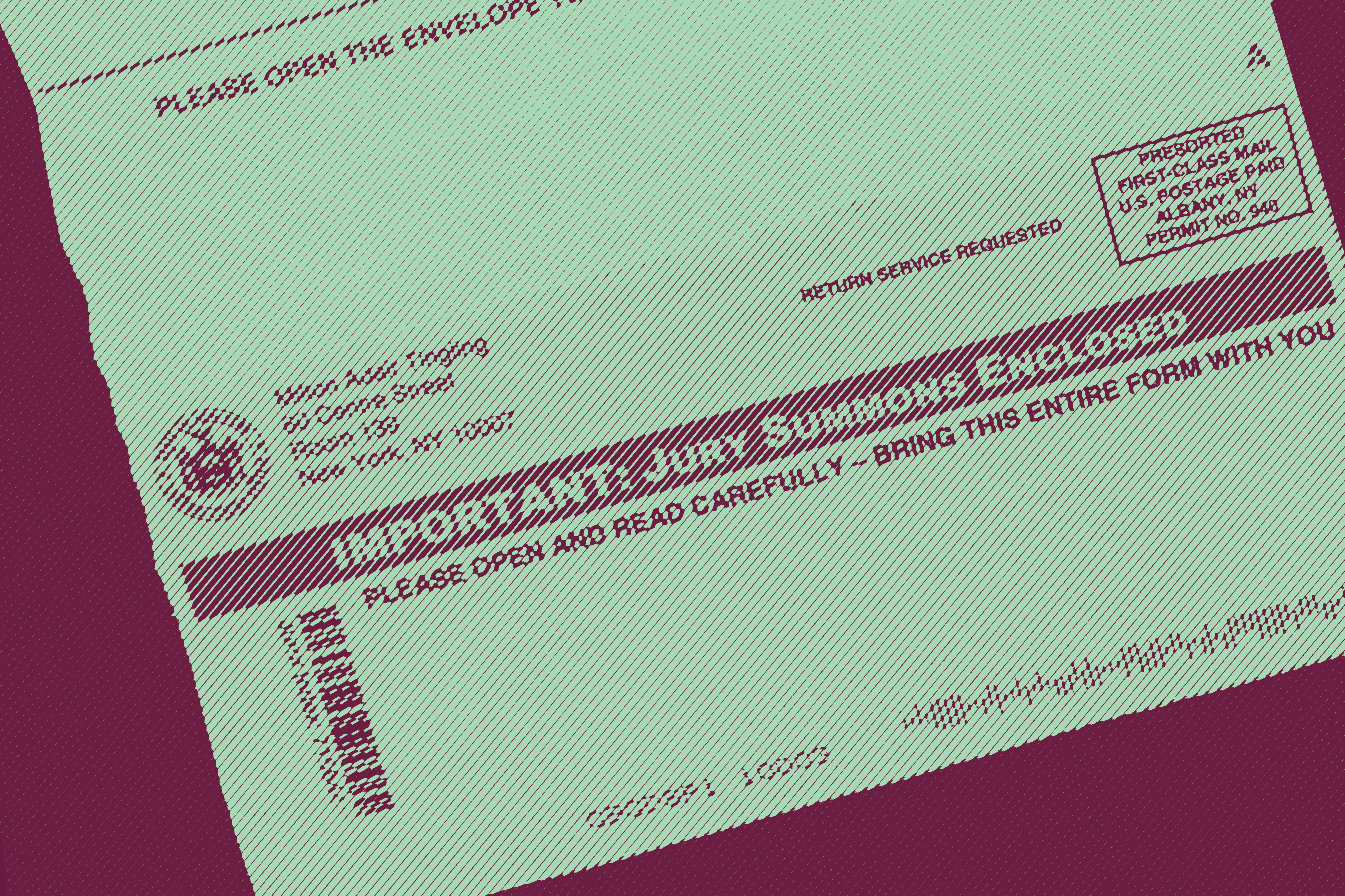 Photograph of a jury duty summons letter