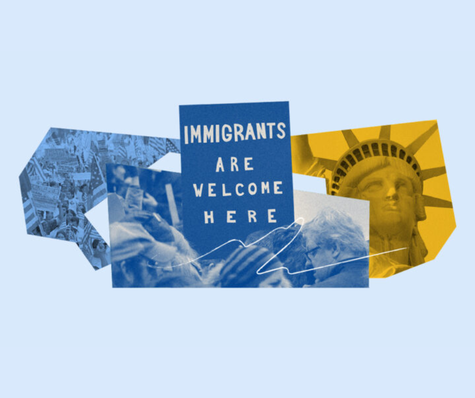 Immigrants are welcome here.