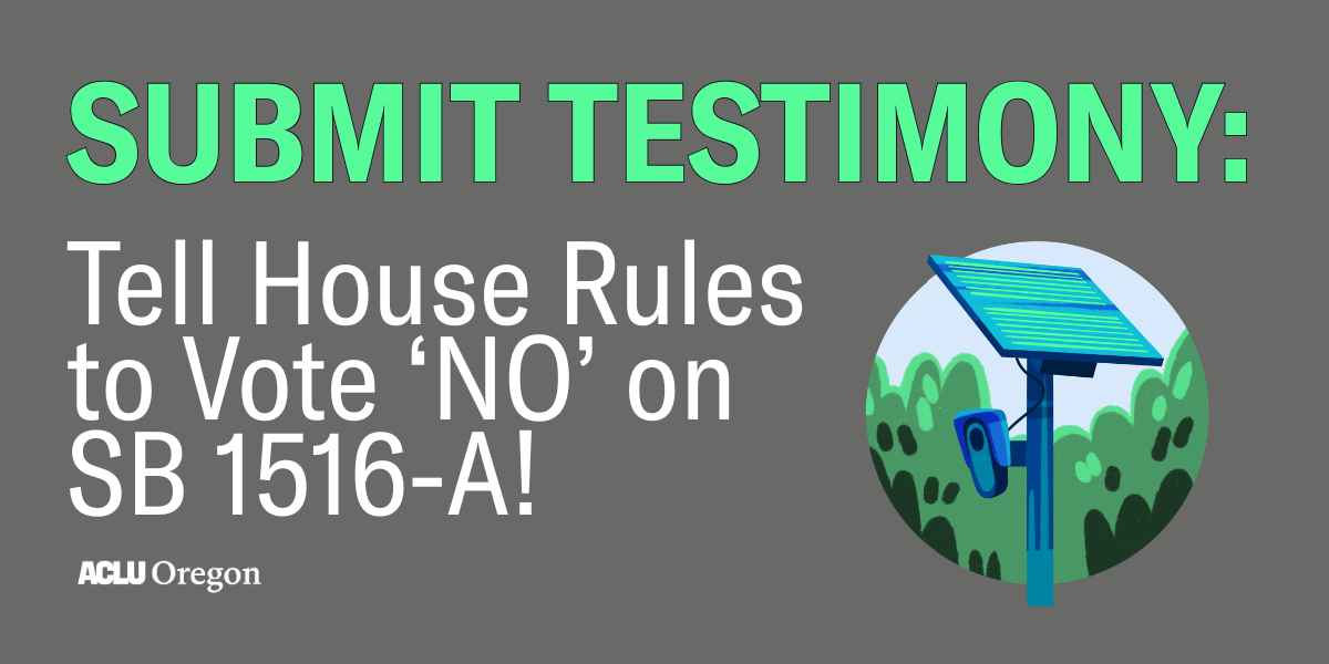 Submit testimony : tell house rules to vote NO on SB 1516-A