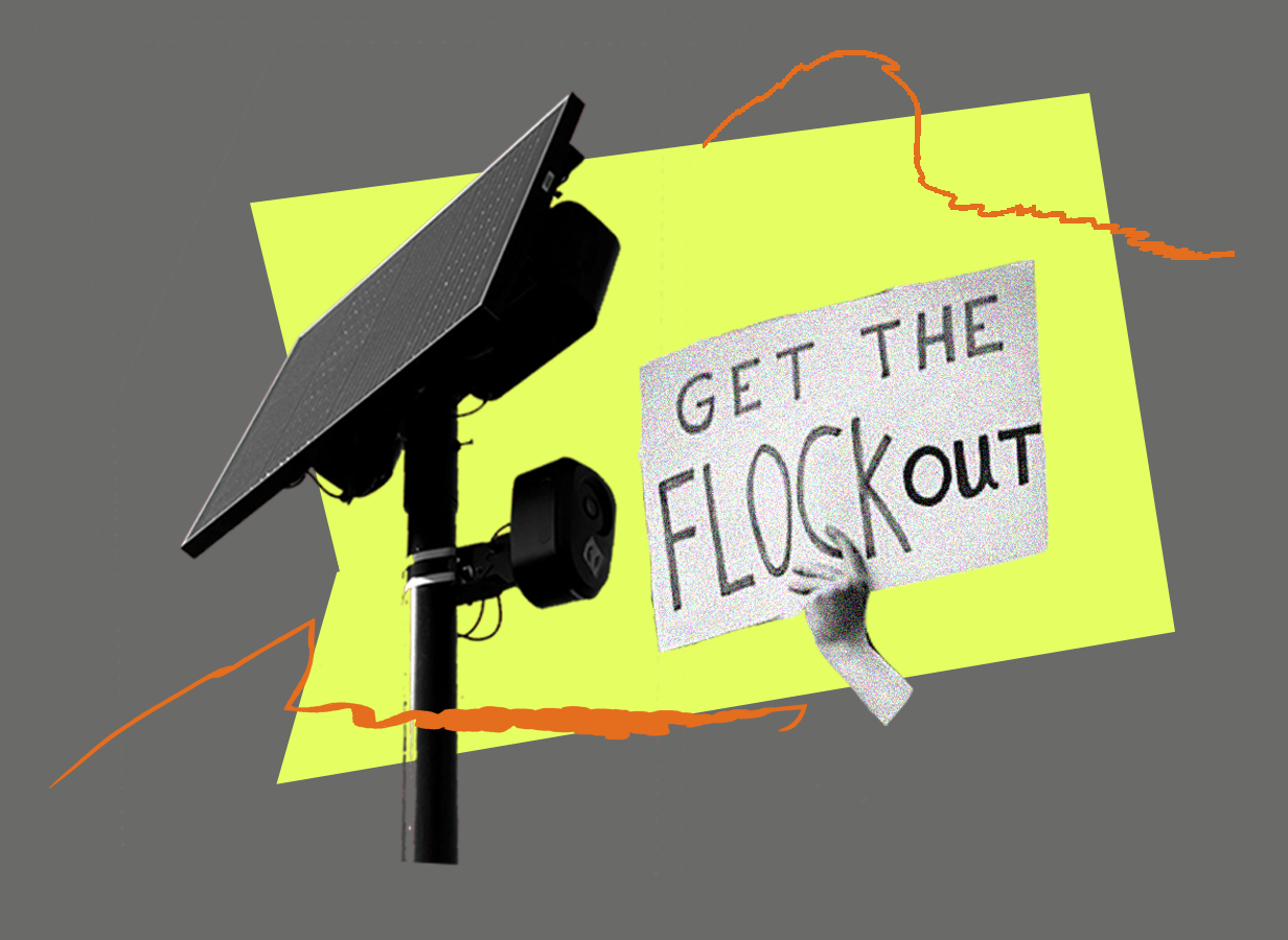 Get the FLock Out written on protest sign