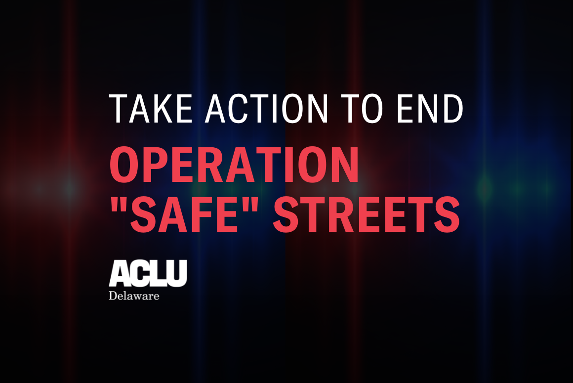 Take action to end Operation "Safe" Streets