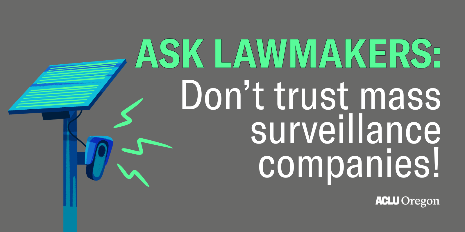  Ask lawmakers: Don't trust mass surveillance companies!