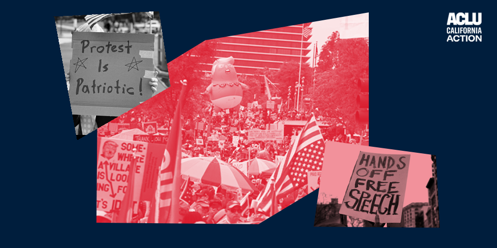 SB 1105 collage of protest