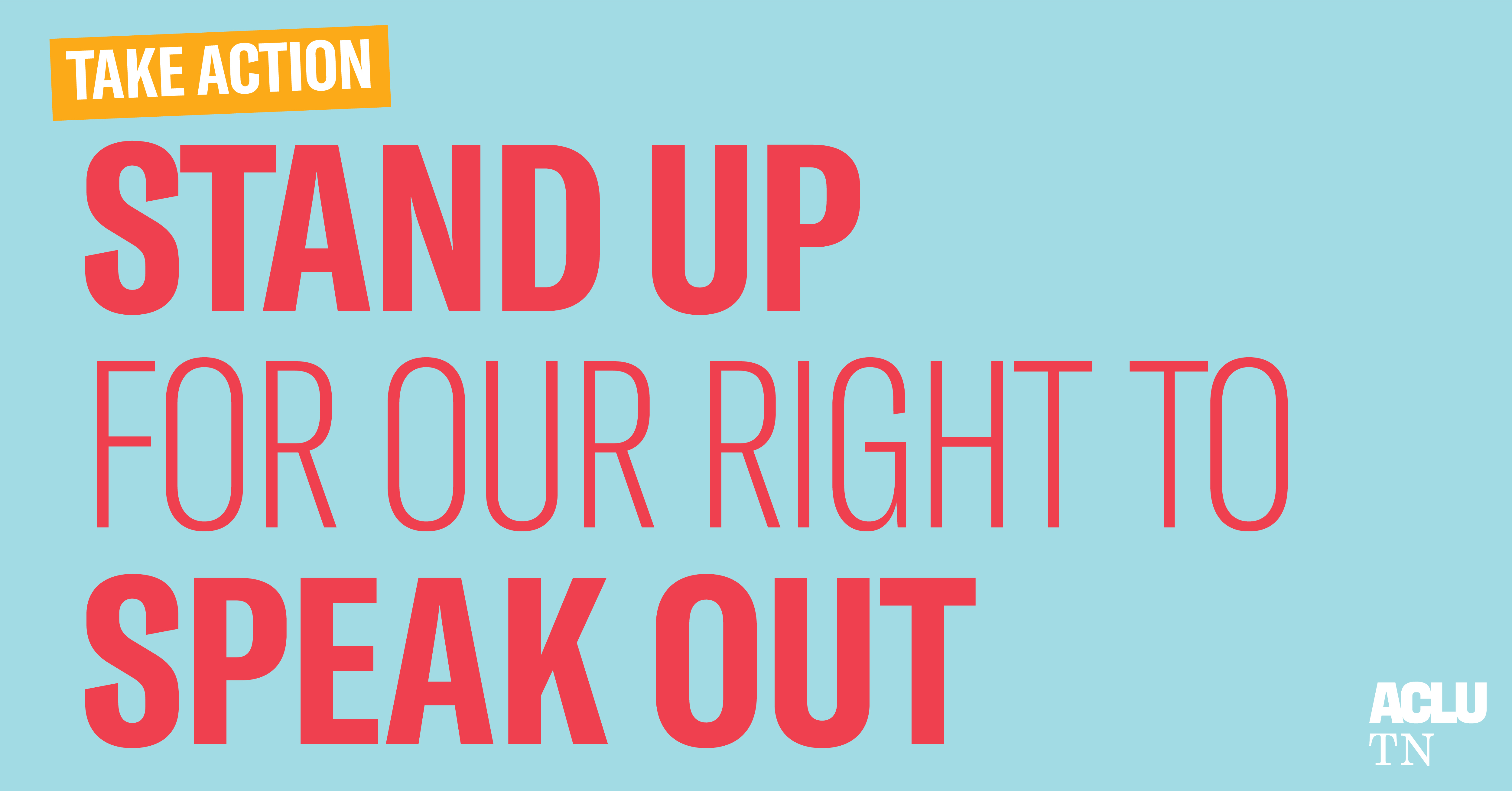 Stand up for the right to speak out