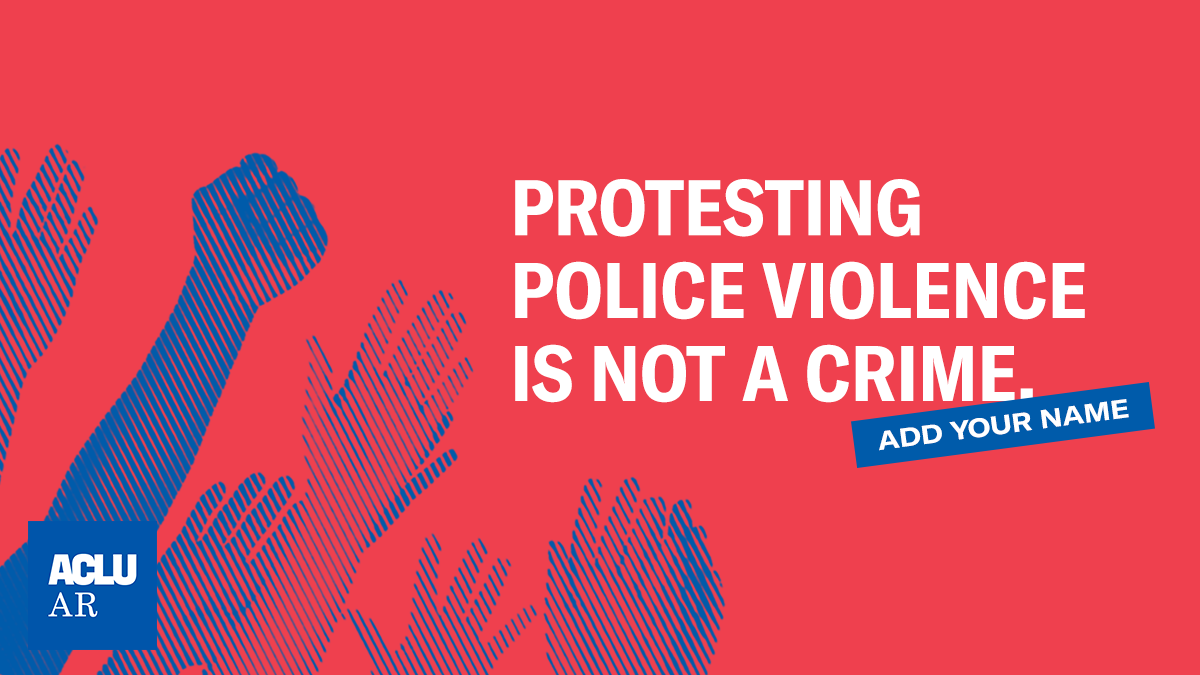 Protesting police violence is not a crime.