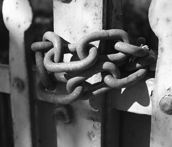 Chains Around Fence